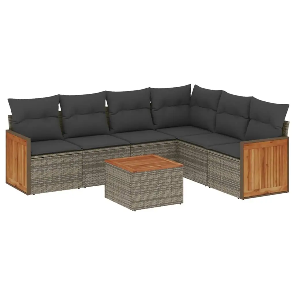 7 Piece Garden Sofa Set for Outdoor Comfort