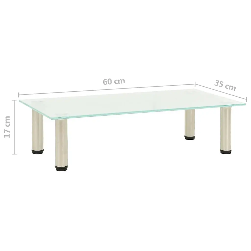 Tempered Glass TV Stand Modern Living Room Bedroom Media Console Table Unit
