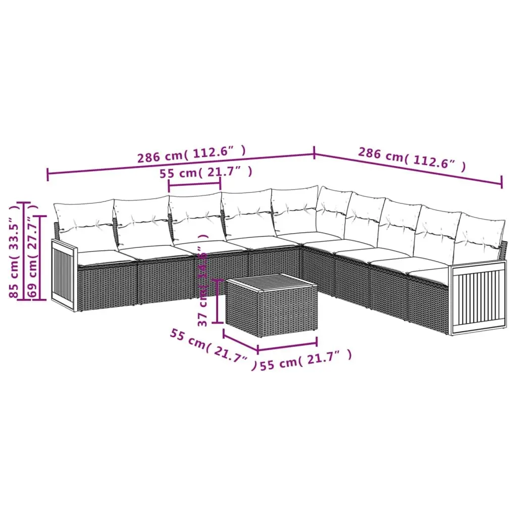 10-Piece Sofa Set