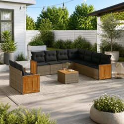 Your Ideal 10-Piece Garden Sofa Set Awaits You