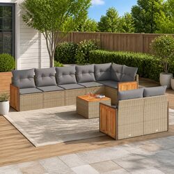 Your Friendly 9-Piece Garden Sofa Set Awaits