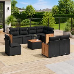 Your New 9-Piece Outdoor Sofa Set Awaits You