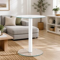 Create a Cozy Atmosphere with This Glass Accent Table