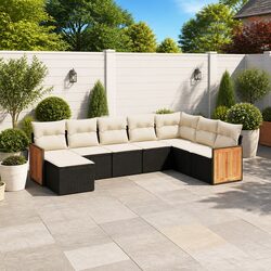 Friendly 8-Piece Modular Sofa Set for Your Patio