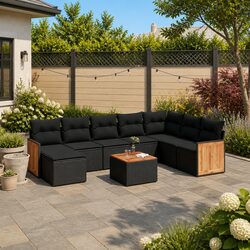 Make Your Outdoor Space Inviting with 9 Piece Sofa Set