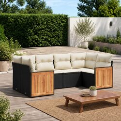 Your Outdoor Haven: 6-Piece Modular Sofa Set