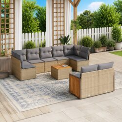 Your Ideal Outdoor Sofa Set: 10 Pieces with Cushions