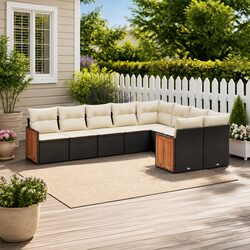 Get Cozy Outside with Our 9-Piece Garden Sofa Set