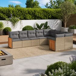 Friendly 9 Piece Modular Sofa Set for Your Outdoor Space