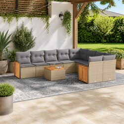 Your Ideal 10-Piece Garden Sofa Set in Beige
