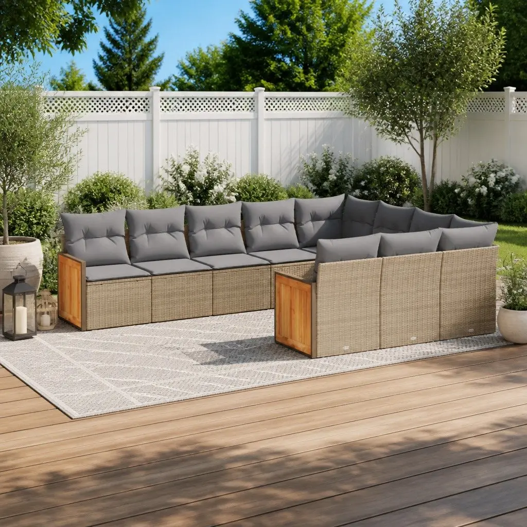 10-Piece Modular Garden Sofa Set