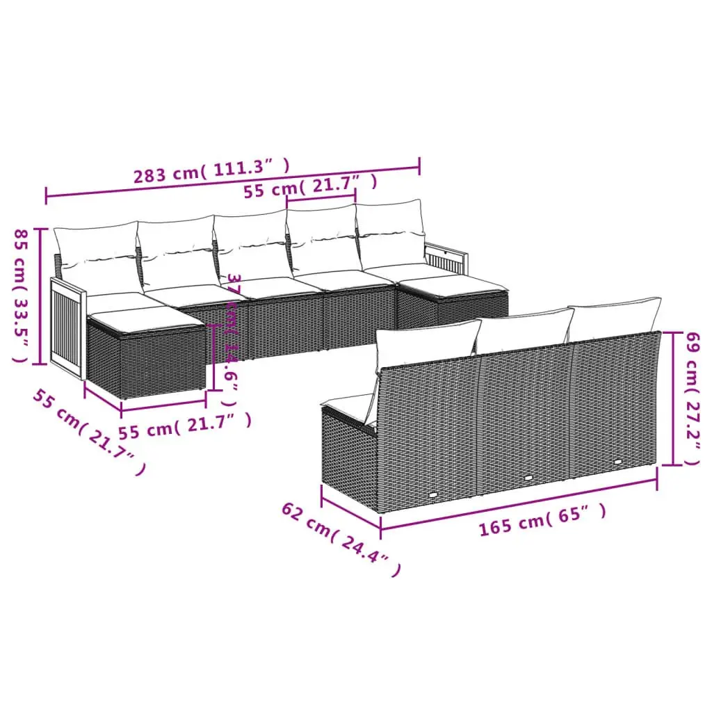 10-Piece Sofa Set