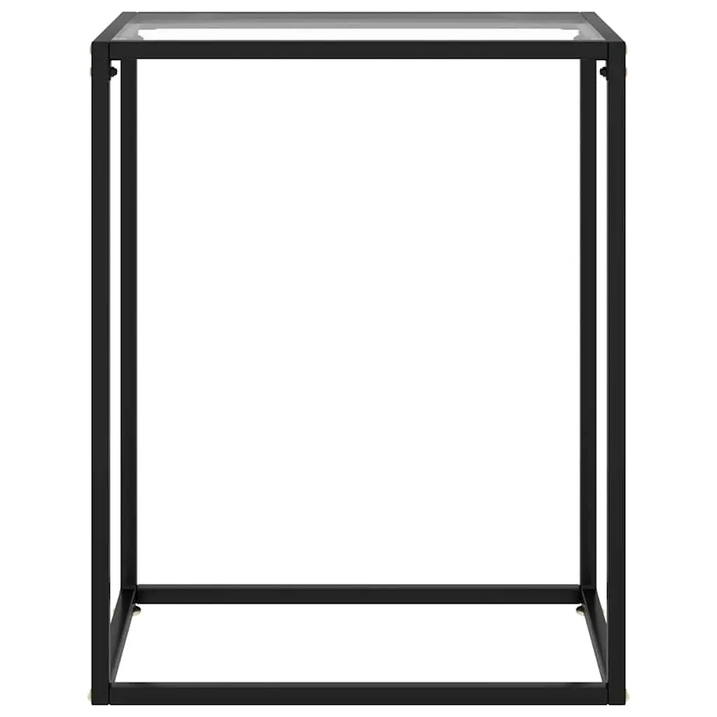 Console Table Tempered Glass Transparent Modern 60 x 35 x 75 cm