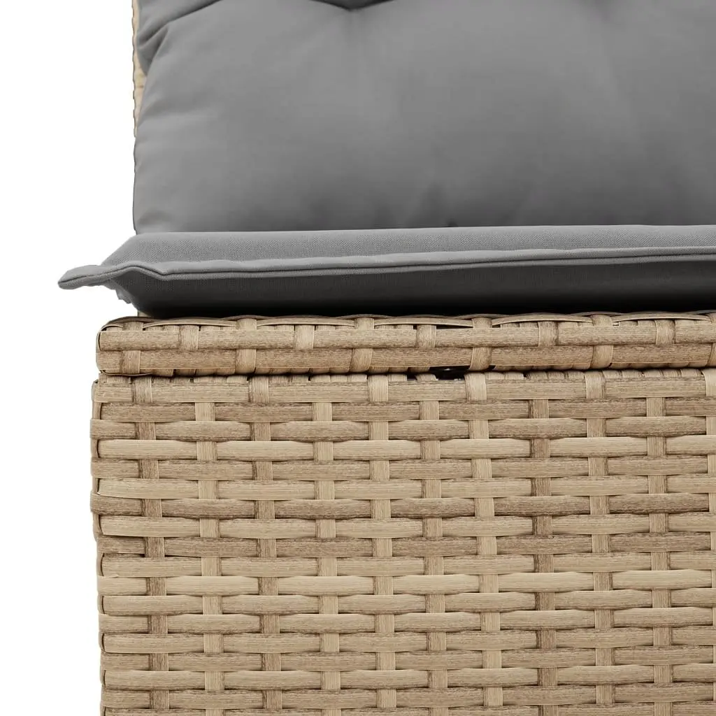 Garden Sofa Set 12 Piece Outdoor Furniture Modular Patio Beige with Cushions