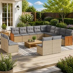 Your Ideal 13 Piece Garden Sofa Set with Modular Design