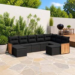 Friendly 9 Piece Garden Sofa Set for You