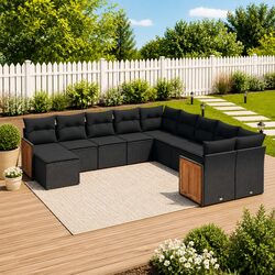 Relax Outdoors with This 11-Piece Modular Sofa Set