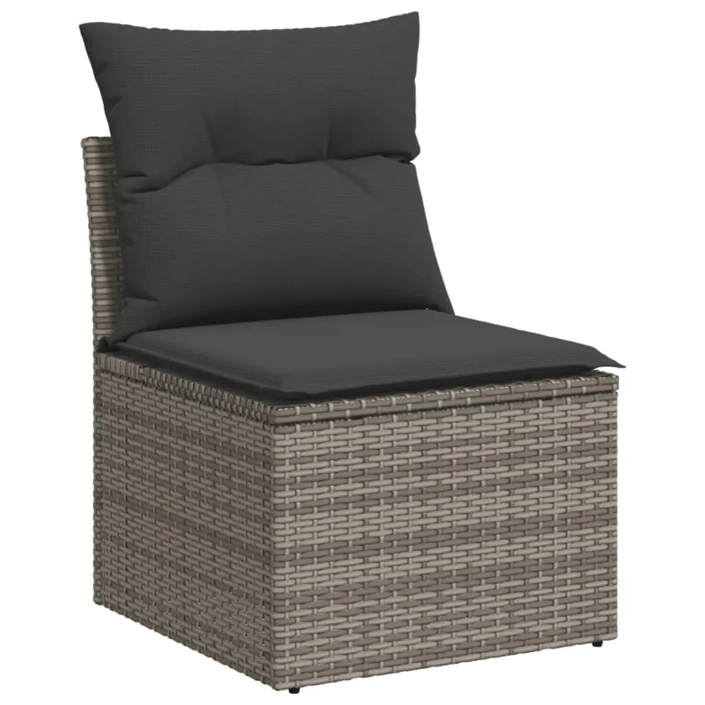 Garden Sofa Set 12 Piece Outdoor Furniture Grey Patio Lounge Cushions Modular