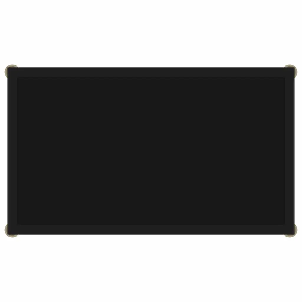 Console Table Black Tempered Glass Steel Frame 60 x 35 x 75 cm