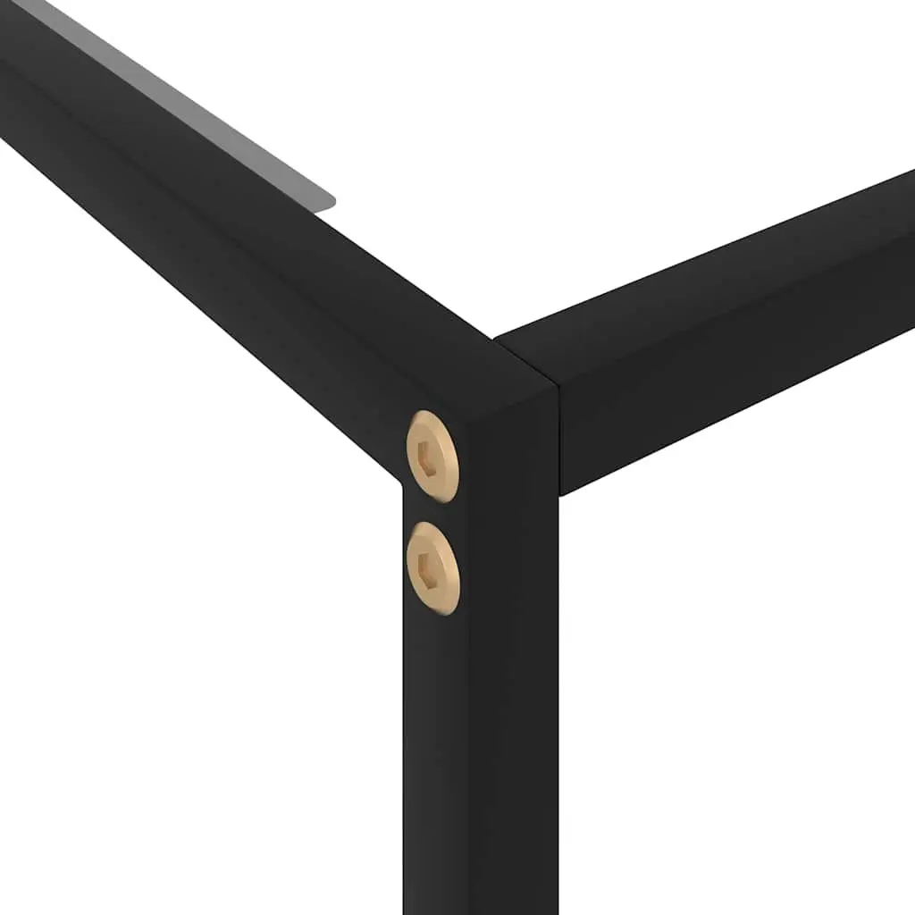 Console Table Tempered Glass End Table Accent Living Room Furniture Storage
