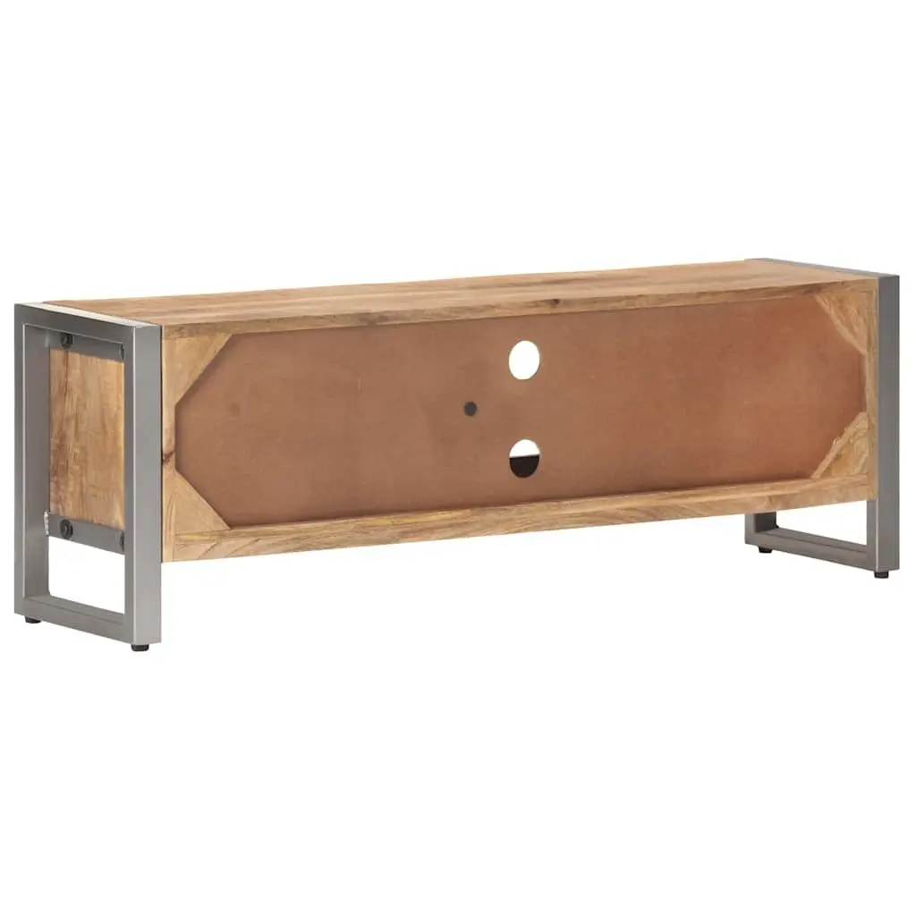 TV Cabinet Industrial Style Rough Mango Wood 120x30x40 cm