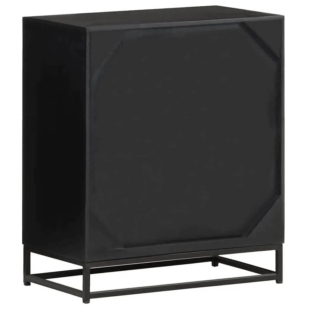 Sideboard Industrial Style Solid Mango Wood Two Door 60x35x70 cm Storage Cabinet