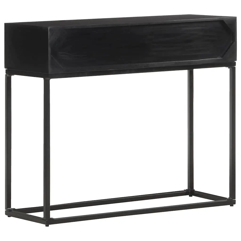 Console Table 90x35x76 cm Solid Mango Wood Storage Furniture with Drawers