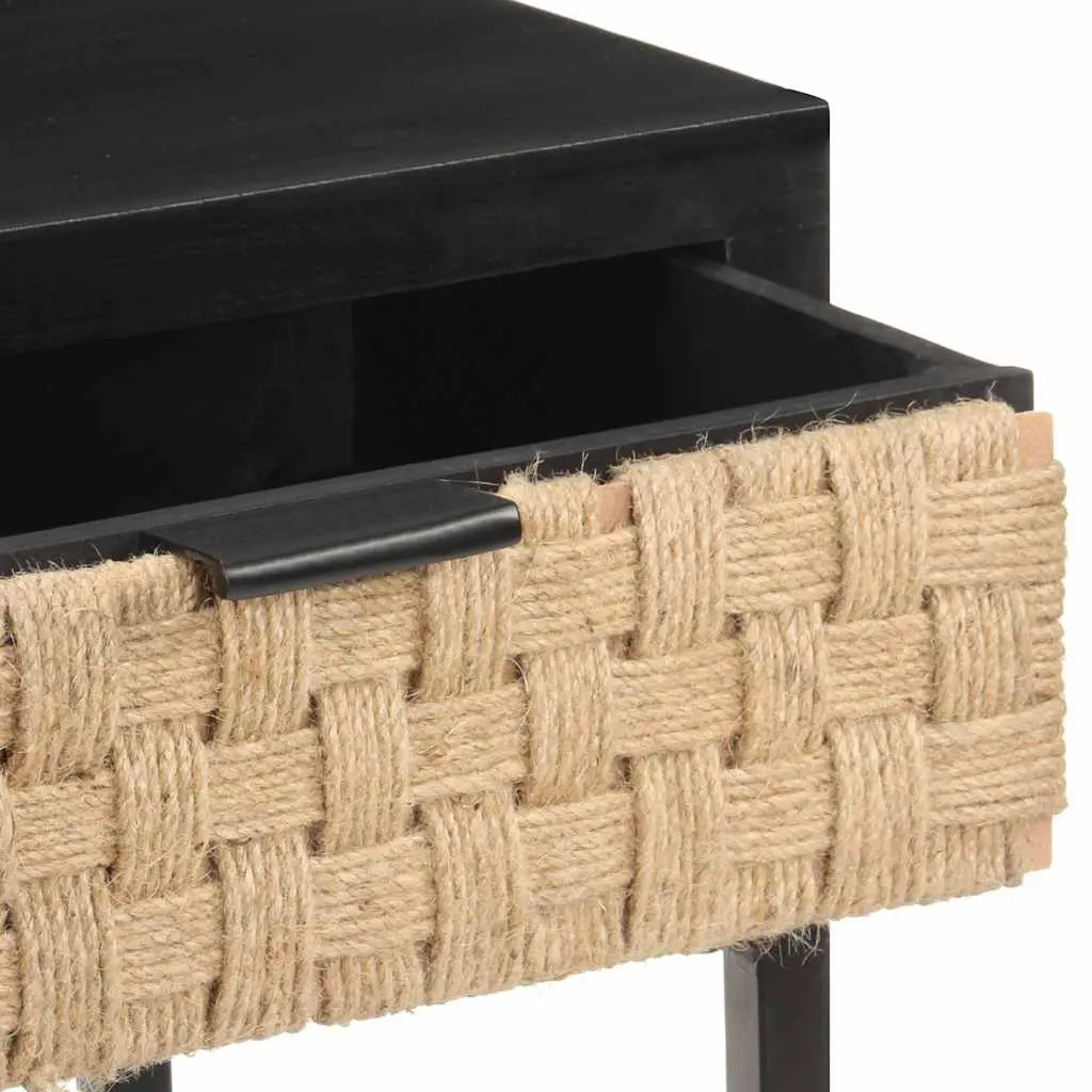 Console Table 90x35x76 cm Solid Mango Wood Storage Furniture with Drawers