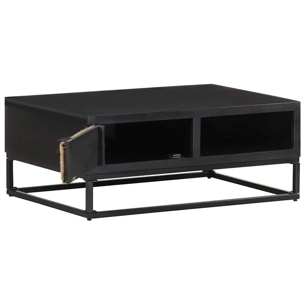 Coffee Table 90x60x35cm Storage Compartment Door Accent Living Room Furniture