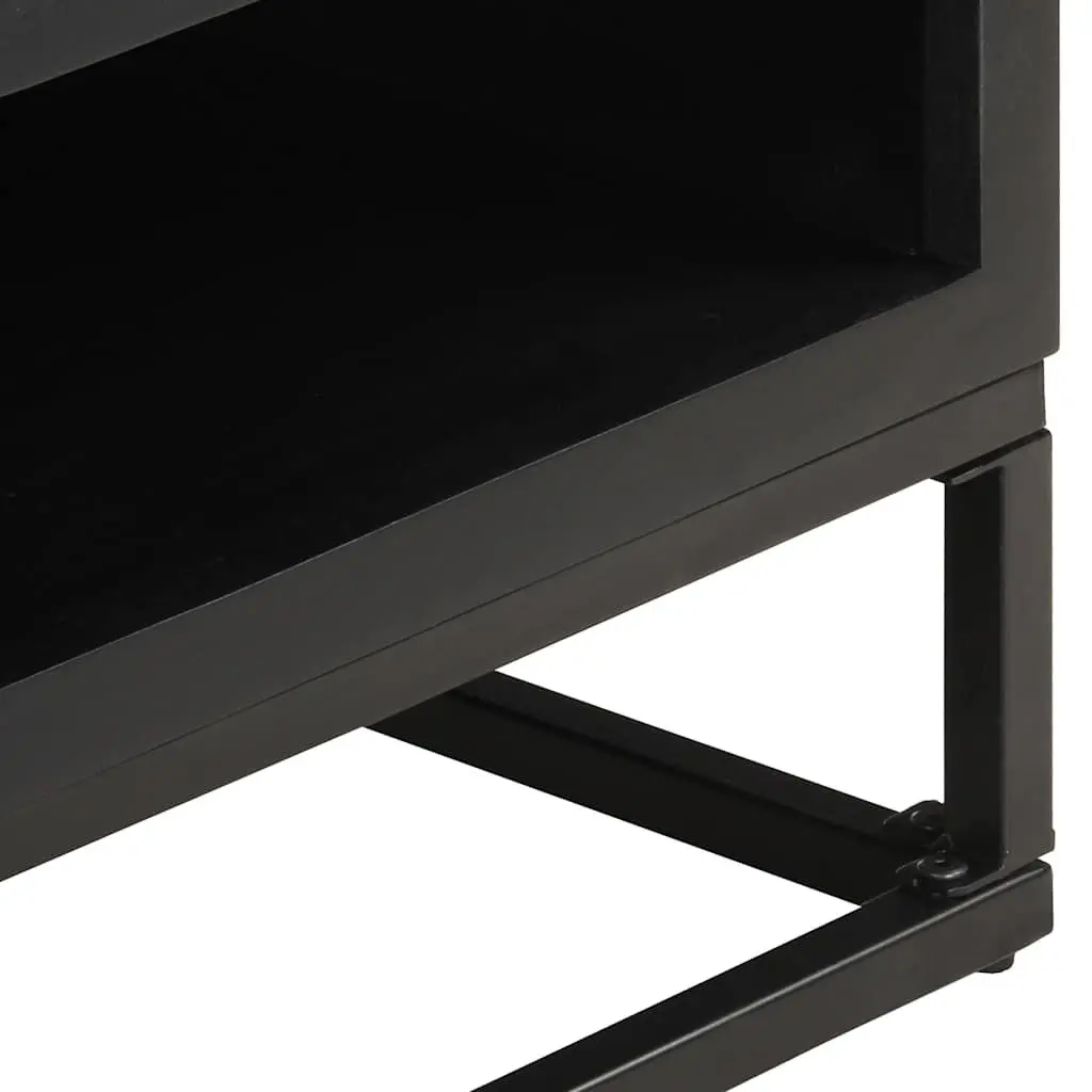 Coffee Table 90x60x35cm Storage Compartment Door Accent Living Room Furniture