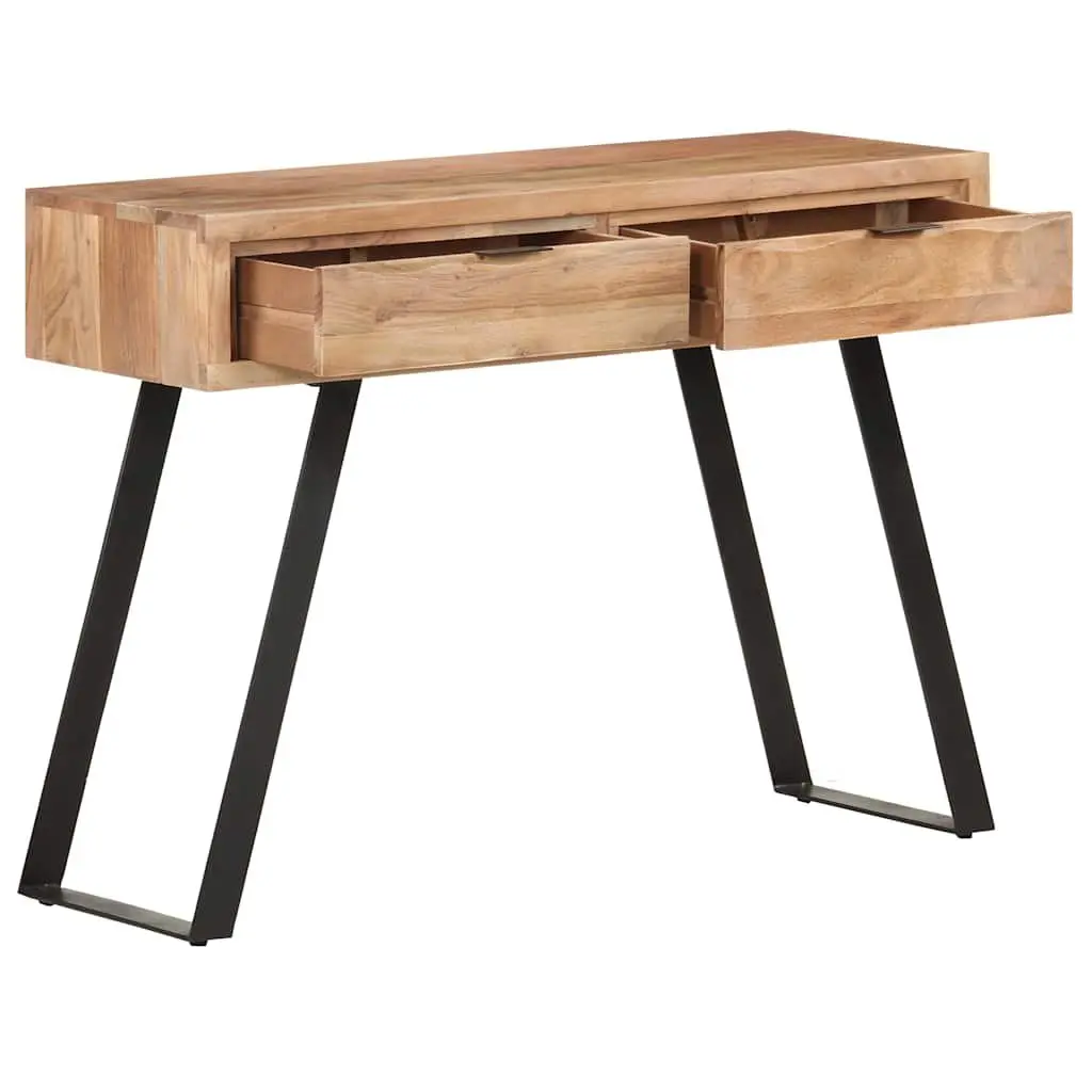 Console Table Solid Acacia Wood Live Edges 100x35x76 cm