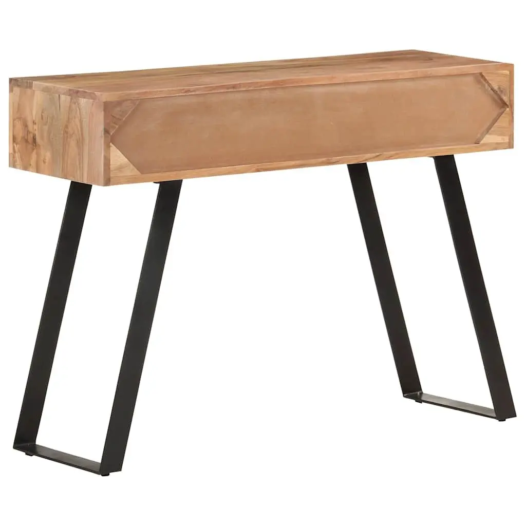 Console Table Solid Acacia Wood Live Edges 100x35x76 cm