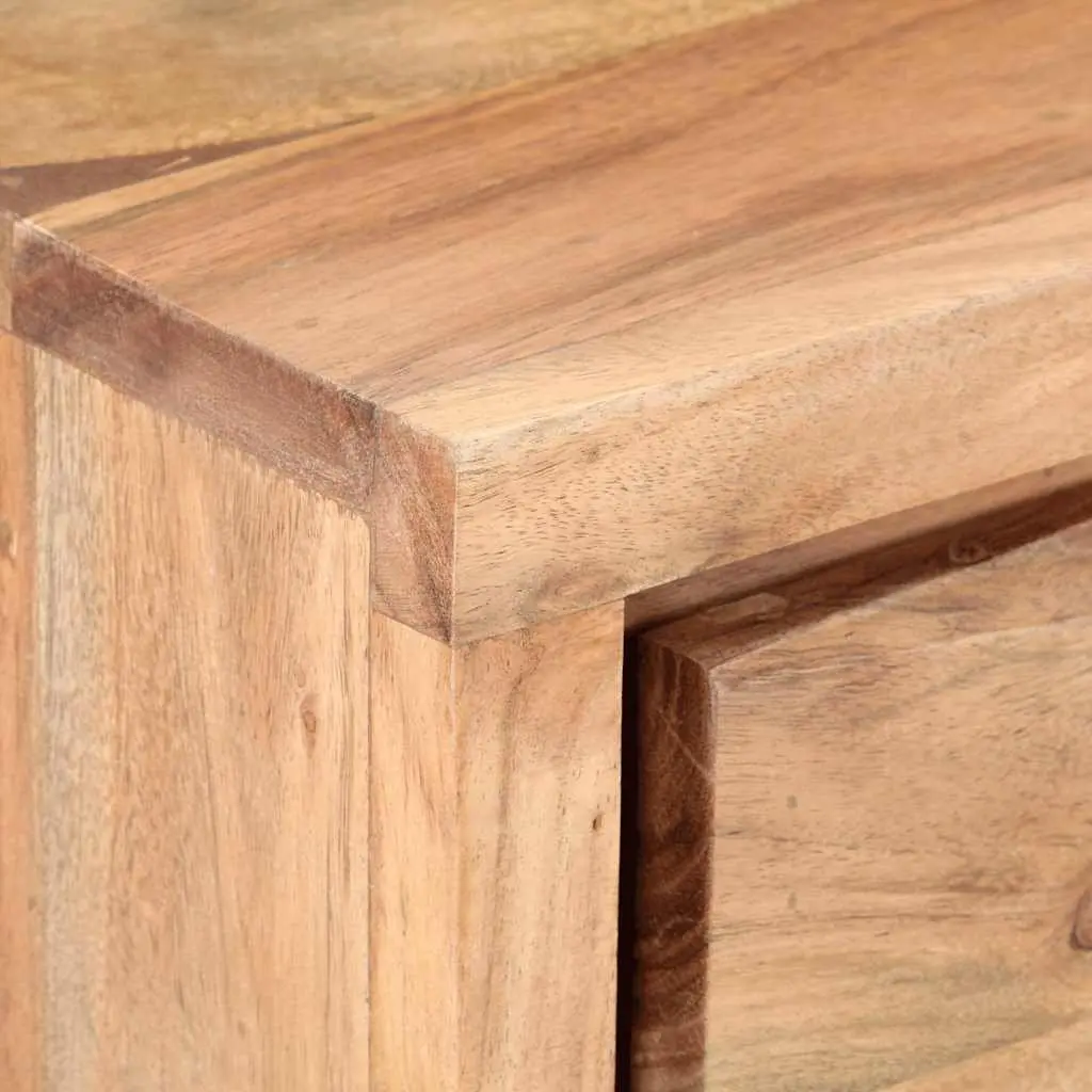 Console Table Solid Acacia Wood Live Edges 100x35x76 cm