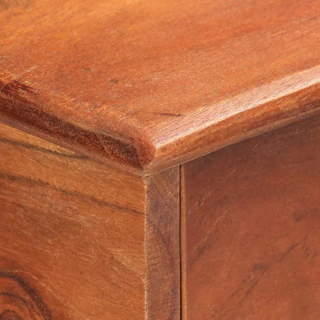 Solid Acacia Wood Sideboard 135x35x75cm Brown Storage Cabinet 2 Doors 3 Drawers