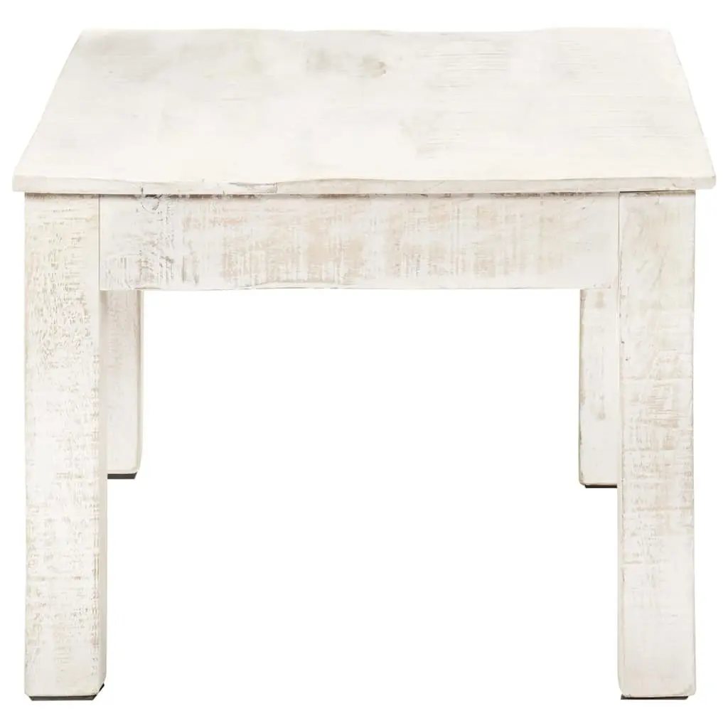Coffee Table Whitewash Solid Mango Wood 110x60x45 cm