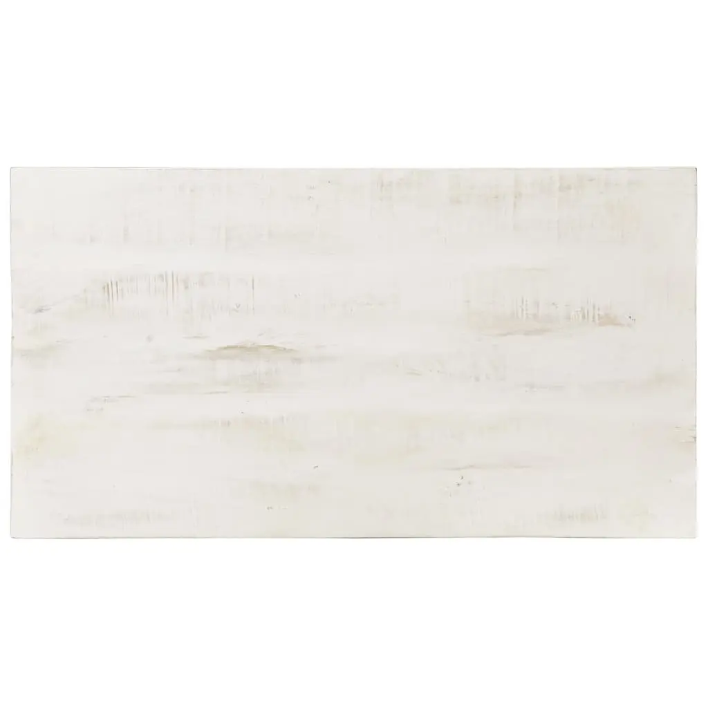 Coffee Table Whitewash Solid Mango Wood 110x60x45 cm