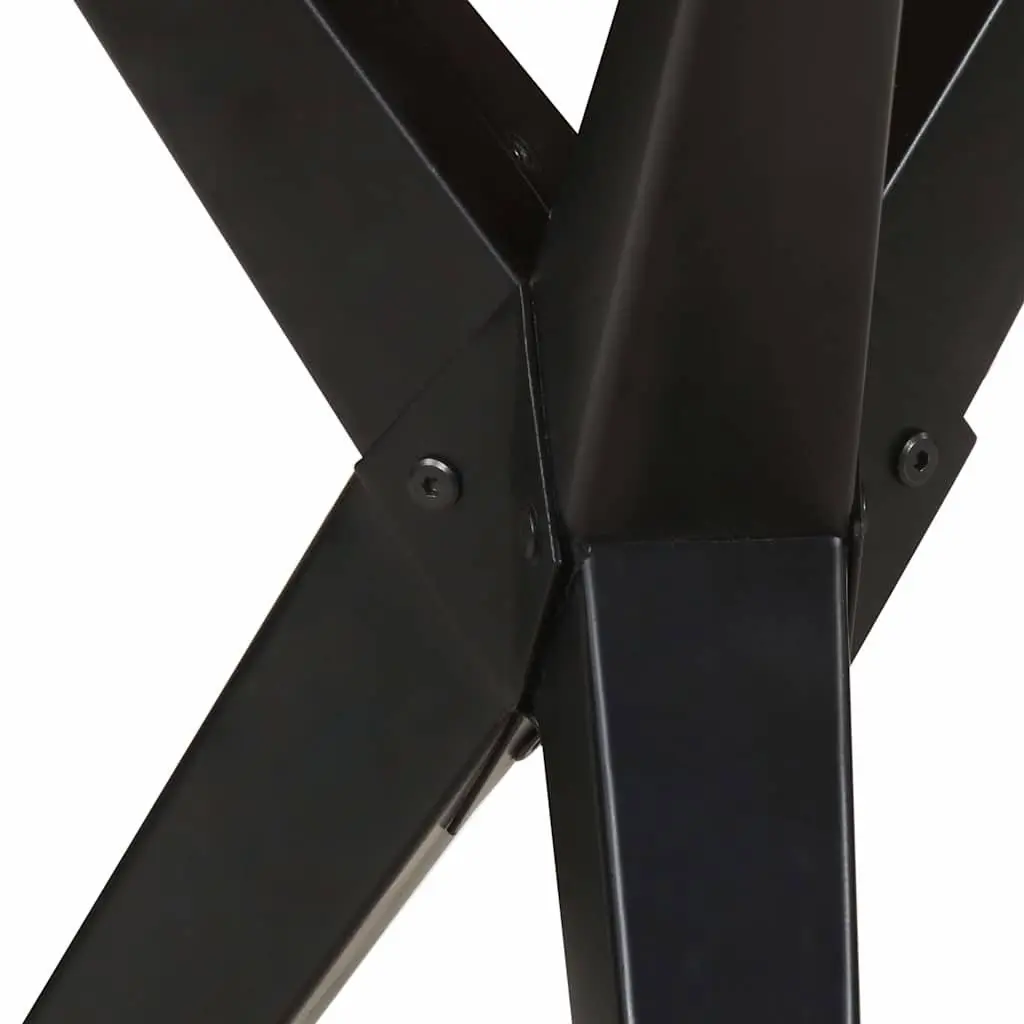 Dining Table 160x80x76 cm Solid Acacia Wood Kitchen Furniture Black