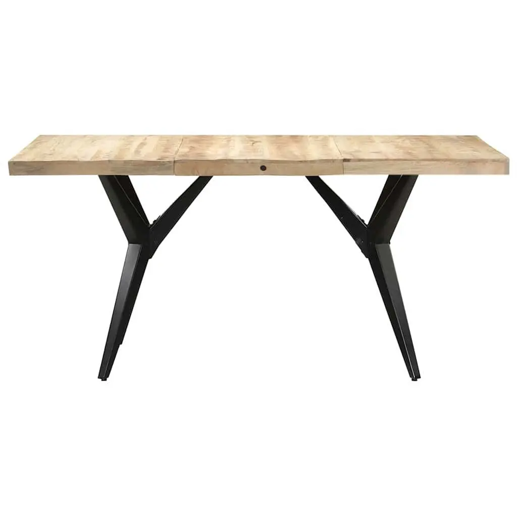 Dining Table Kitchen Mango Wood Brown Wooden Furniture 180x90x76 cm