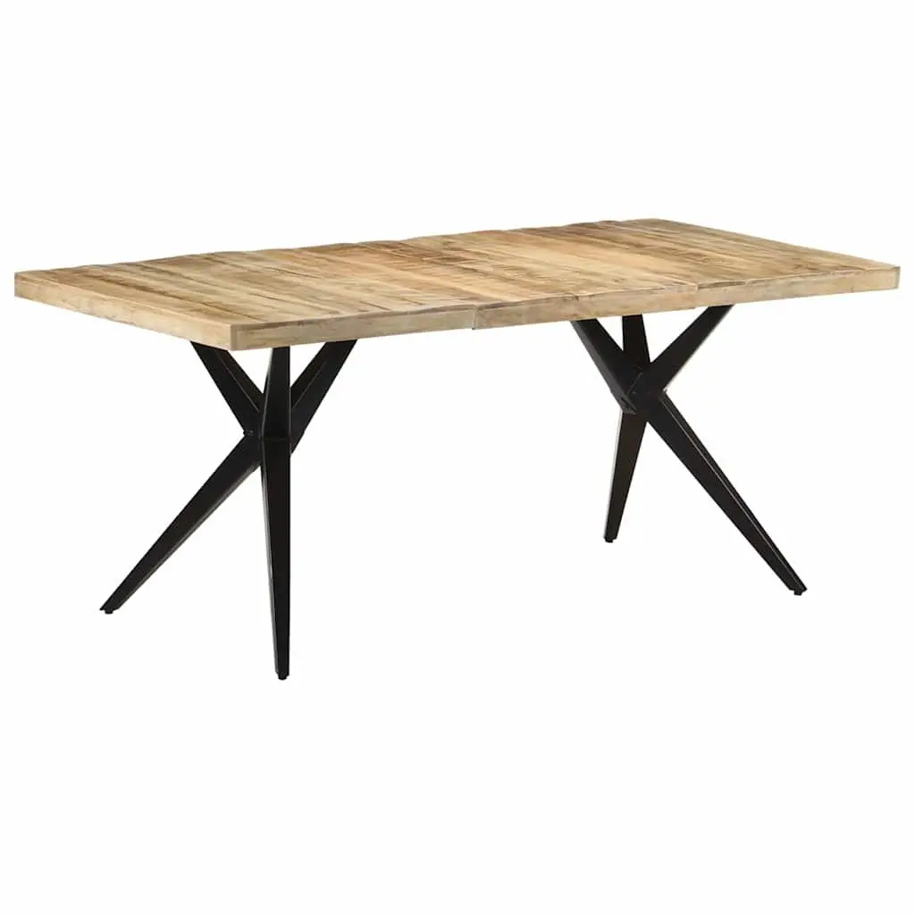Dining Table Kitchen Mango Wood Brown Wooden Furniture 180x90x76 cm