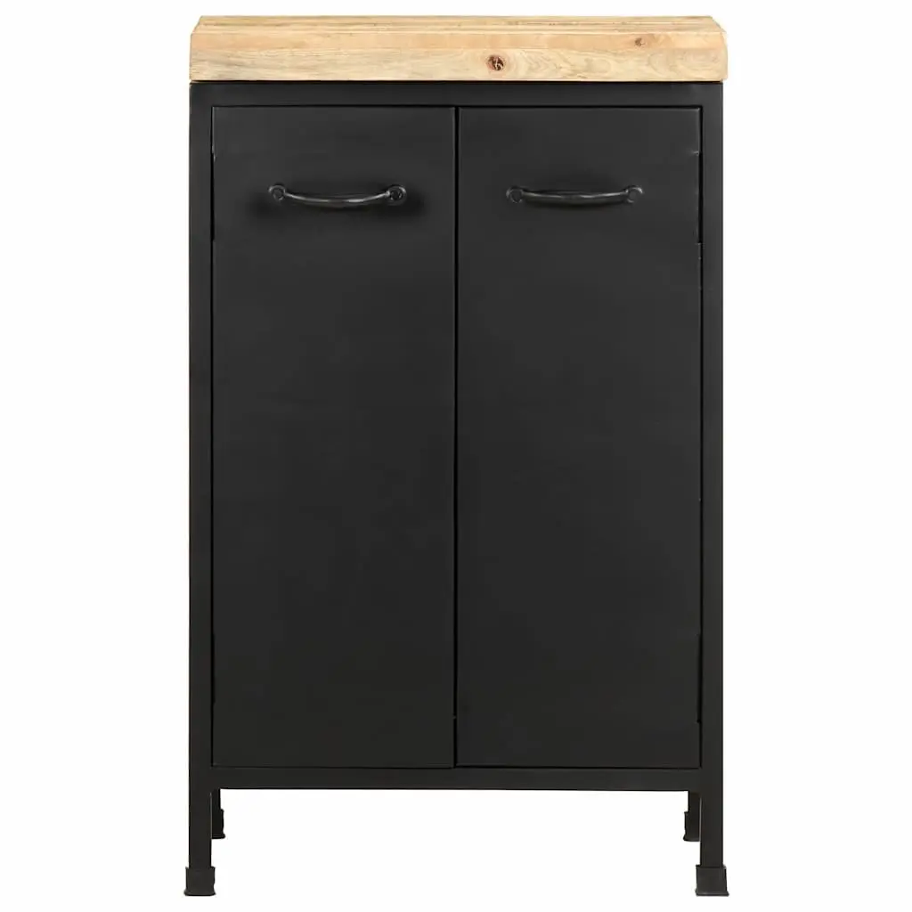 Sideboard Rustic Industrial 47x35x76 cm Brown Storage Cabinet with Doors