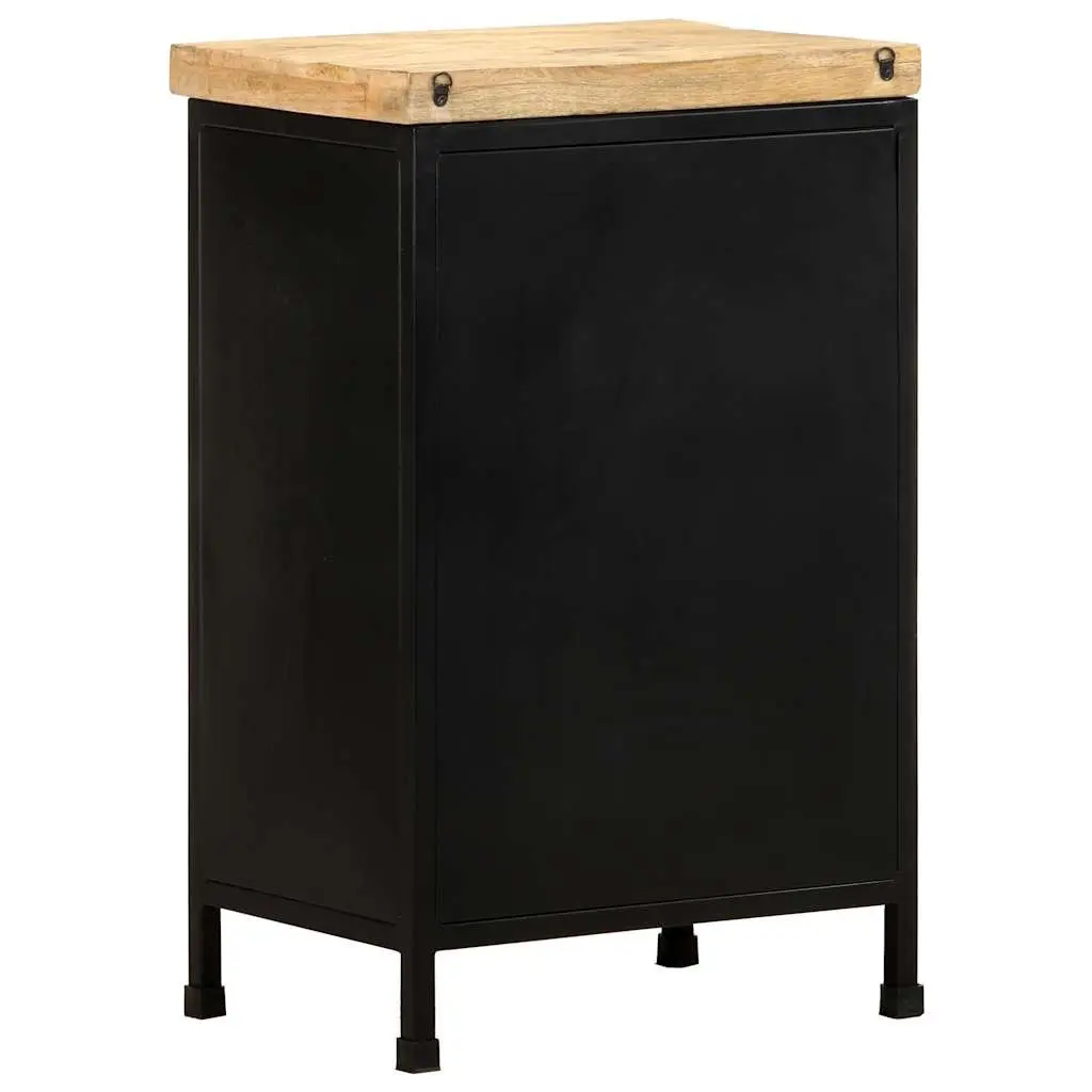 Sideboard Rustic Wood 47x35x76 cm Brown Storage Cabinet with 3 Drawers