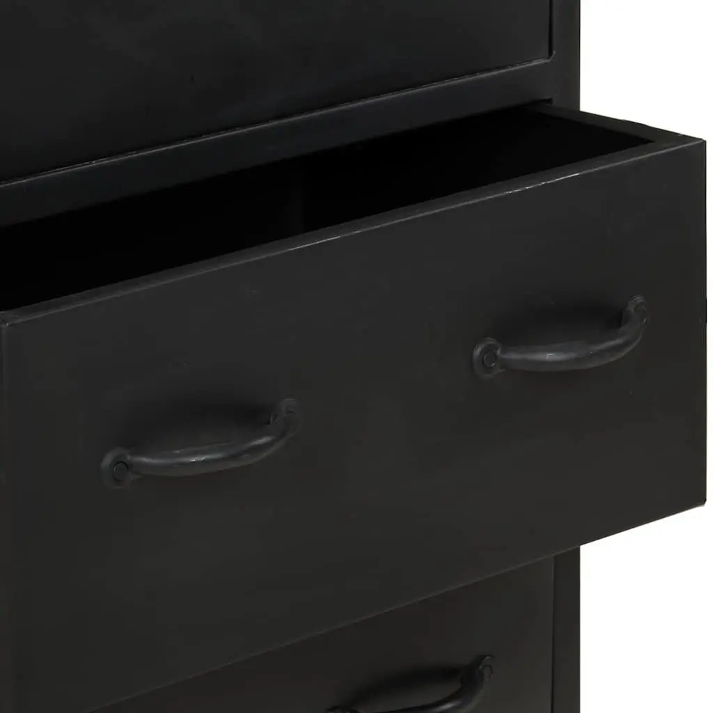 Sideboard Rustic Wood 47x35x76 cm Brown Storage Cabinet with 3 Drawers