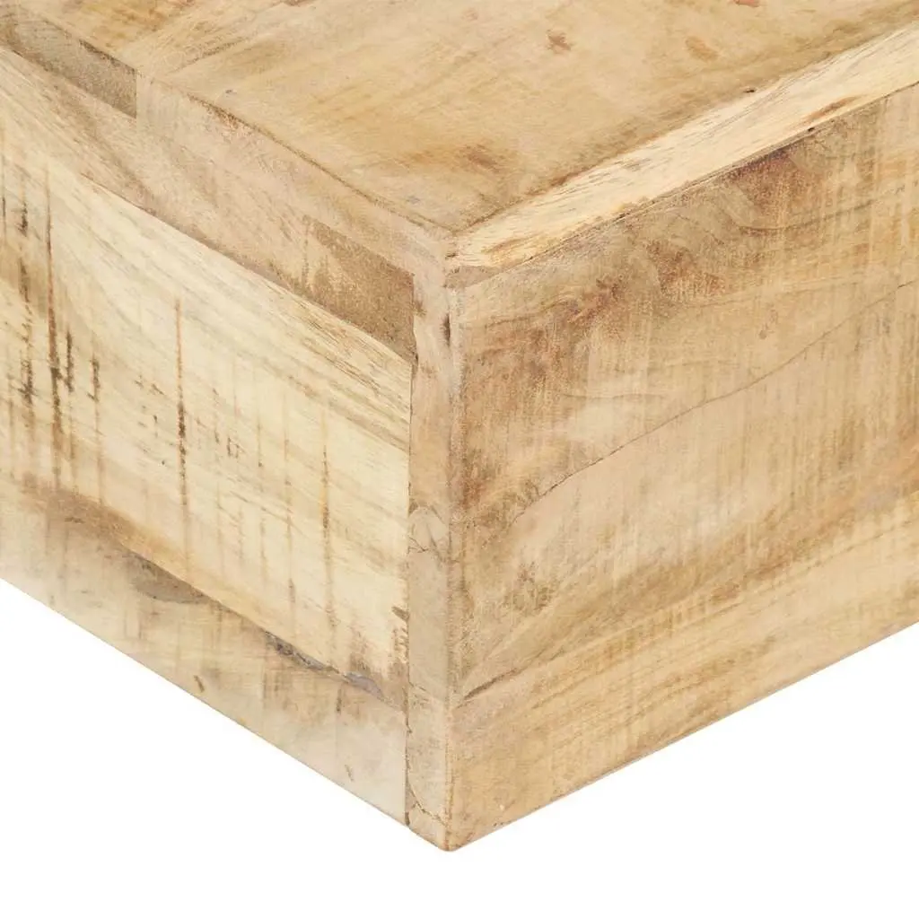Coffee Table 80x80x28 cm Solid Mango Wood Living Room Accent Furniture Brown