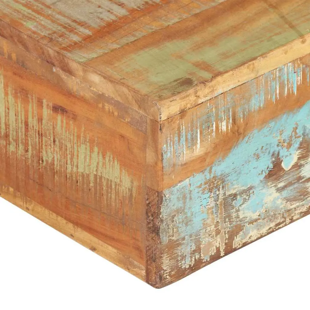 Coffee Table Solid Reclaimed Wood 80x80x28 cm Living Room Accent Furniture Brown