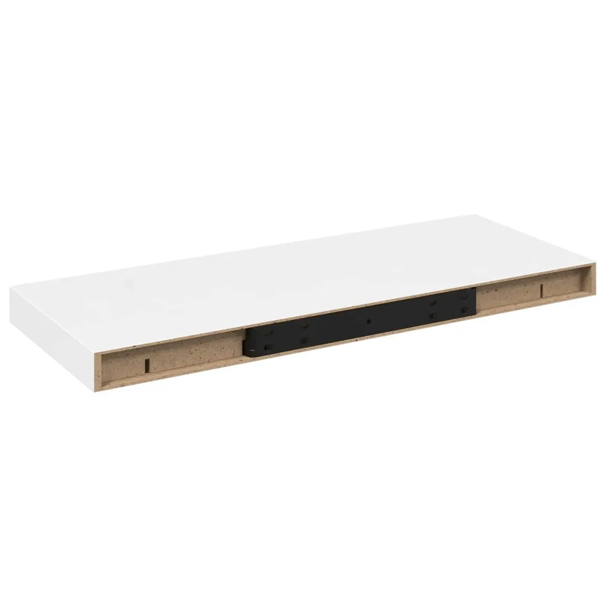 Floating Wall Shelves 4 pcs White Display Rack Storage Ledge Home Decor