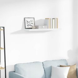 White Floating Shelf - Perfect for Your Collectibles