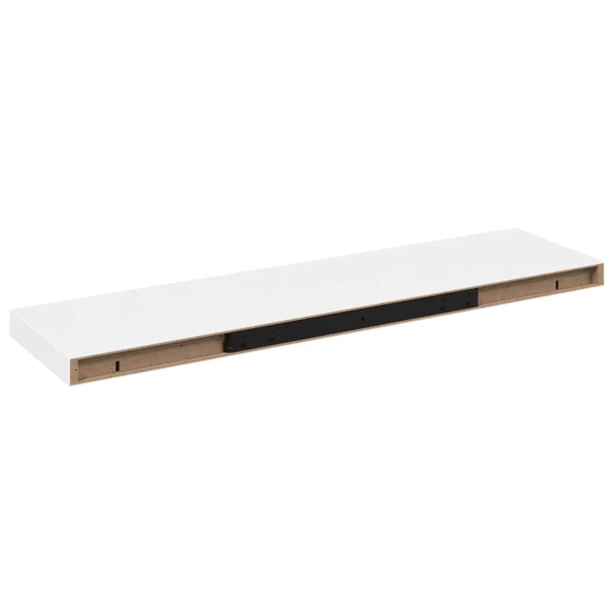 Wall Shelf High Gloss White Floating Display Ledge MDF Home Storage Organiser