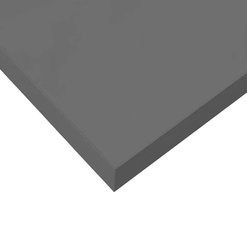 Wall Shelf Floating Display Grey Honeycomb MDF Metal Frame 60 x 23.5 x 3.8 cm