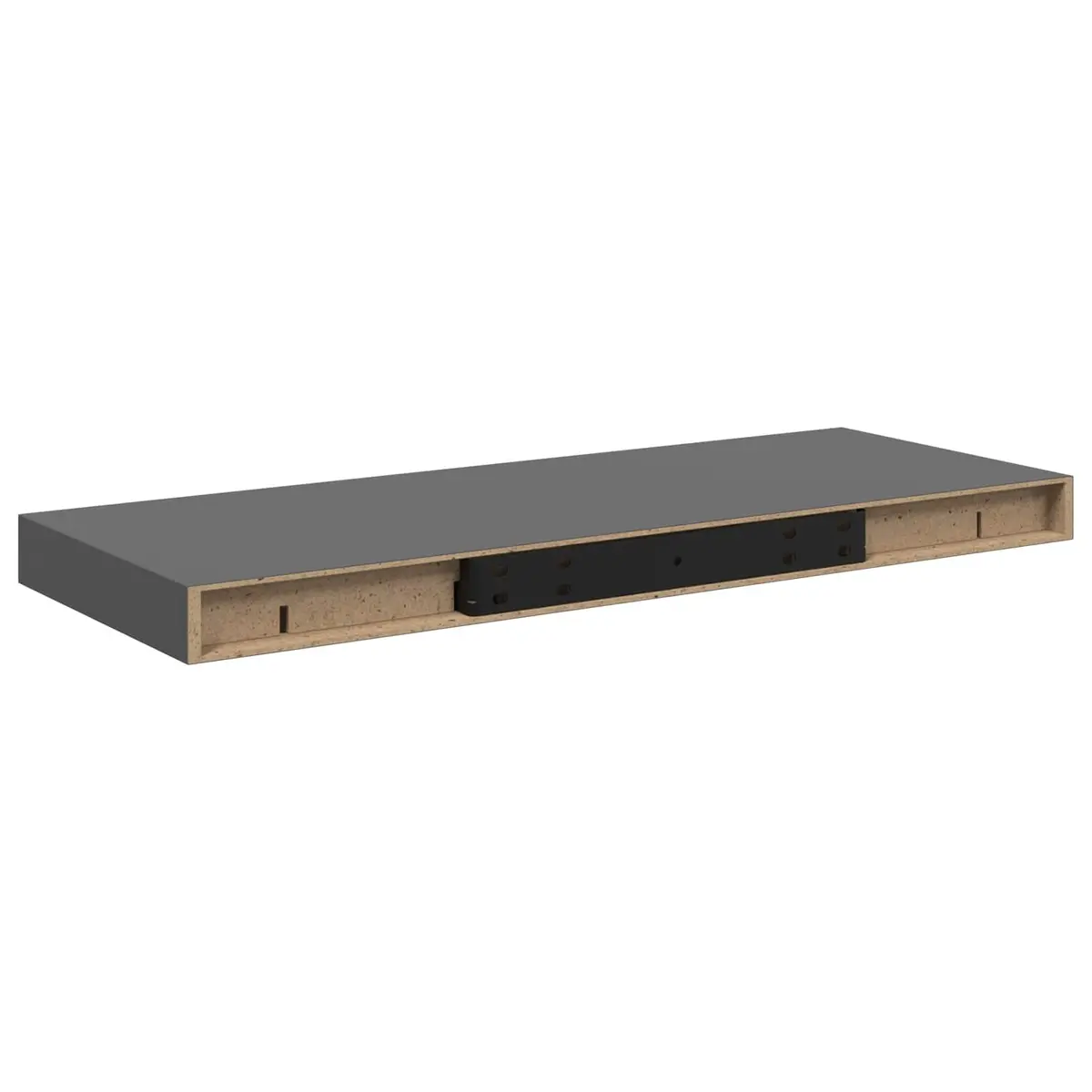 Floating Wall Shelves Grey Display Shelf 60x23.5x3.8cm