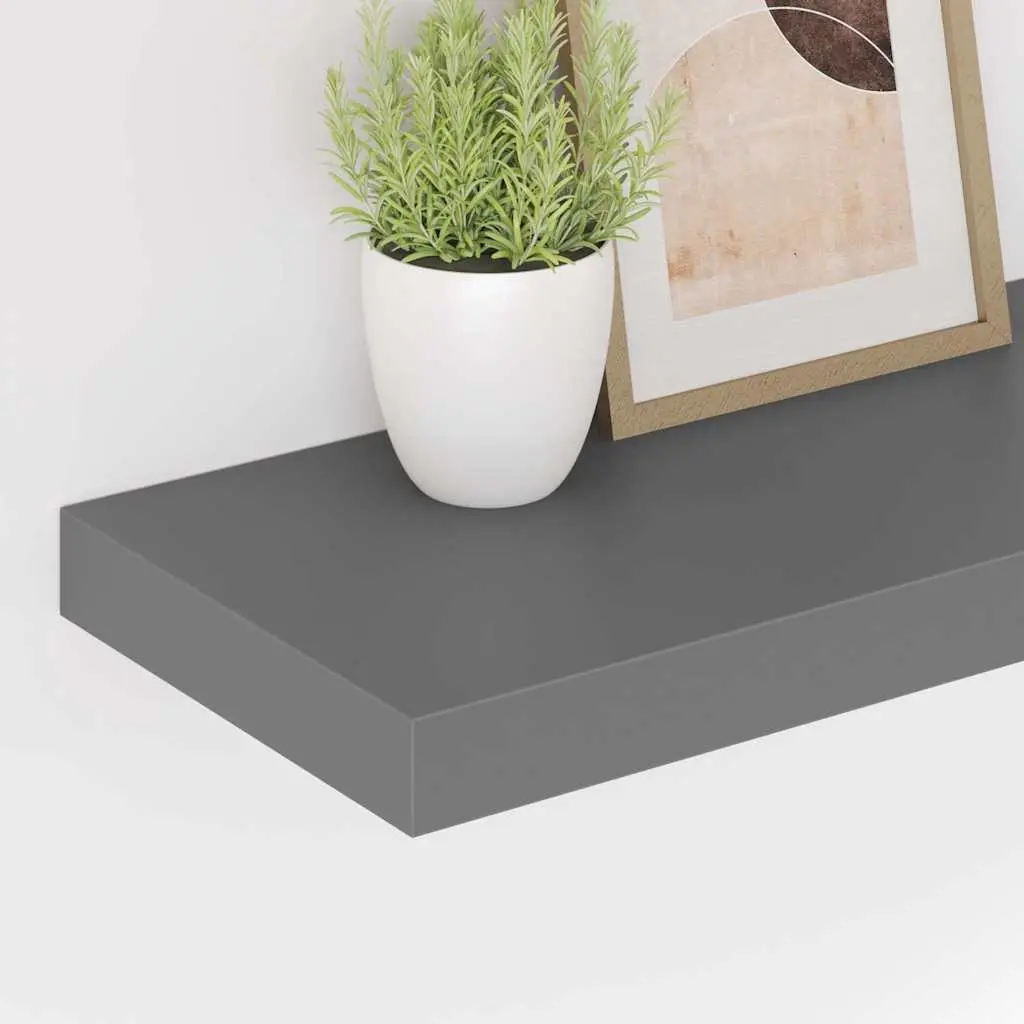 Floating Wall Shelves Grey Display Shelf 60x23.5x3.8cm